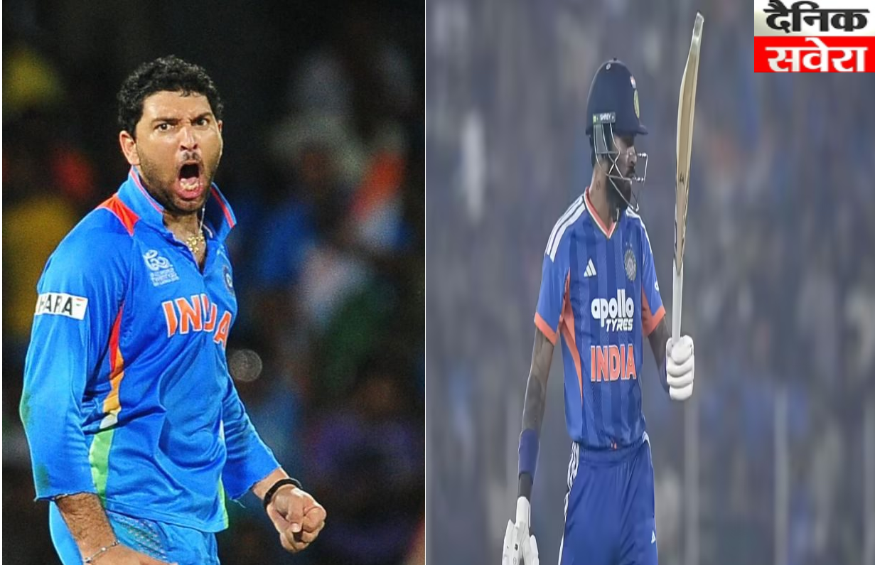 Hardik Pandya created a storm in the T-20 match