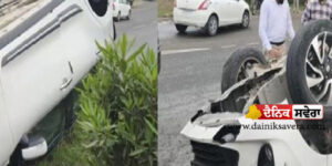 horrific-collision-dinanagar-bypass-baleno-overturns