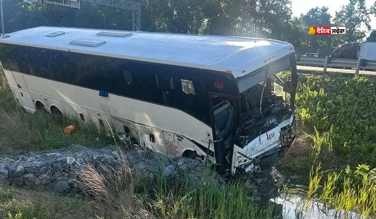 Five Killed in US Accident : 6 ਕਾਰਾਂ ਨਾਲ ਟਕਰਾਈ ਬੱਸ, 5 ਲੋਕਾਂ ਦੀ ਮੌਤ ; 34 ਲੋਕ ਹਸਪਤਾਲ ਦਾਖ਼ਲ, 3 ਗੰਭੀਰ