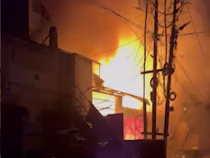 Massive fire after AC explosion in Delhi-NCR: One dead, video goes viral