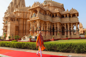 Somnath Kumbhabhishekam: PM Modi performs special Shiva puja at Somnath Temple, creates history for the first time at 90-meter peak in Kumbhabhishekam