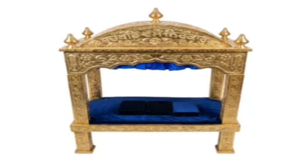 Golden Palki Sahib sent from India for Nankana Sahib, an example of Sikh unity