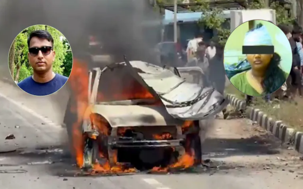 Angry over breakup, lover kidnaps girlfriend in rented car and commits suicide by blowing up car bomb