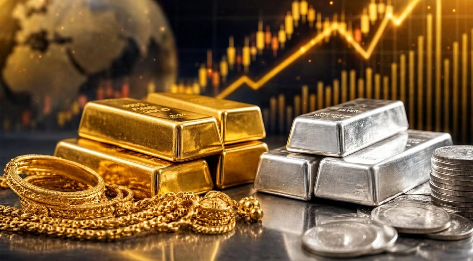 Gold Silver Price: ਮਹਿੰਗਾਈ ਦੇ ਅੰਕੜਿਆਂ ਕਾਰਨ ਸੋਨੇ-ਚਾਂਦੀ ਦੀਆਂ ਕੀਮਤਾਂ ਵਿੱਚ ਤੇਜ਼ੀ, ਗਿਰਾਵਟ &lsquo;ਤੇ ਲੱਗੀ ਰੋਕ