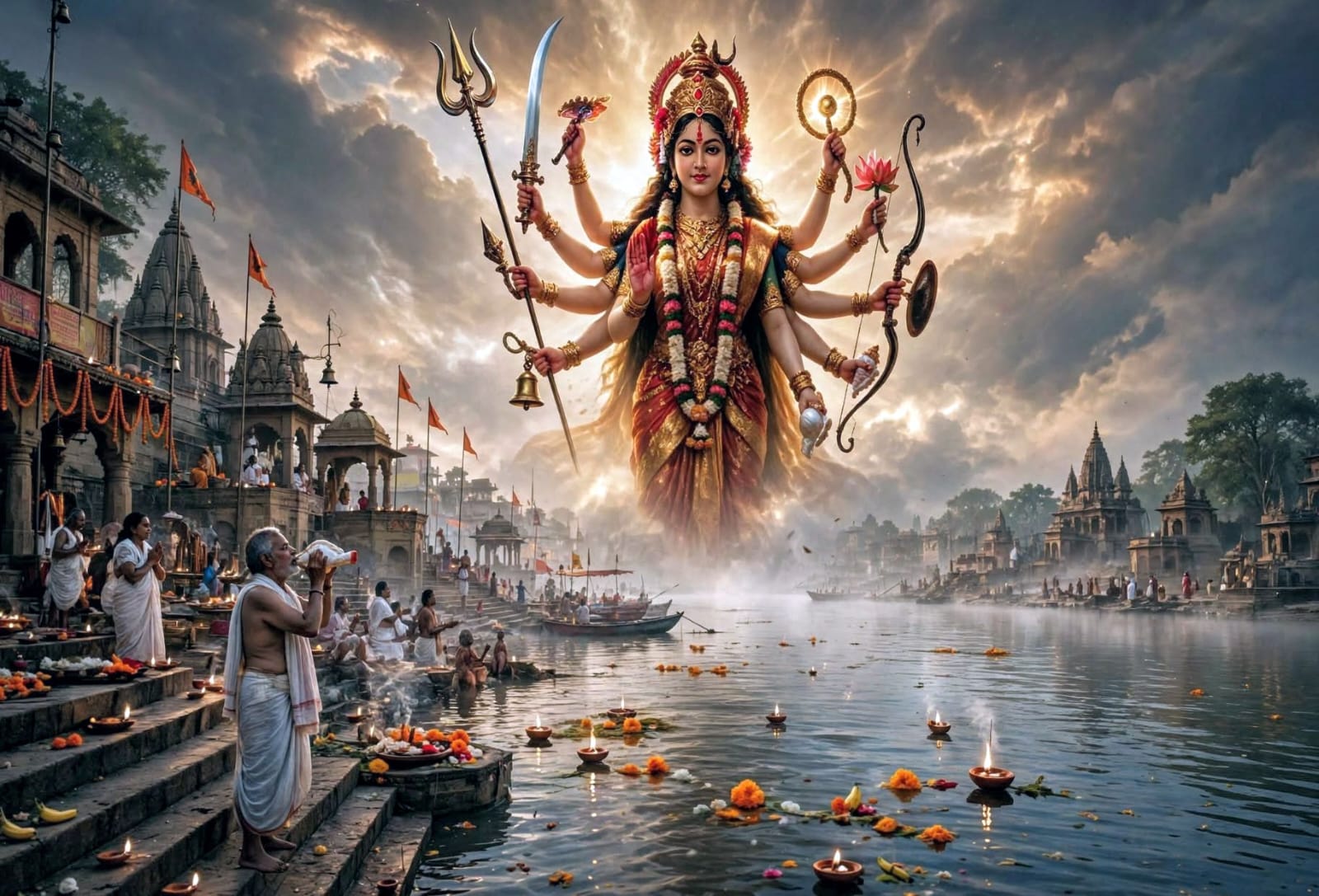 Mahalaya Amavasya: ਗੰਗਾ ਇਸ਼ਨਾਨ ਕਰਕੇ ਪਿਤਰਾਂ ਦਾ ਤਰਪਣ ਕਰ ਰਹੇ ਹਨ ਸ਼ਰਧਾਲੂ, ਸੁਵੇਂਦੂ ਅਧਿਕਾਰੀ ਅਤੇ ਹਿਮੰਤਾ ਬਿਸਵਾ ਸਰਮਾ ਨੇ ਮਾਂ ਦੁਰਗਾ ਦੇ ਆਗਮਨ &lsquo;ਤੇ ਦਿੱਤੀਆਂ ਸ਼ੁਭਕਾਮਨਾਵਾਂ।