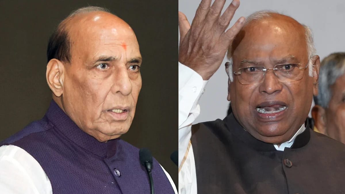 Rajnath Singh on Kharge: ਖੜਗੇ ਦੇ ਬਿਆਨ &rsquo;ਤੇ ਭੜਕੇ ਰਾਜਨਾਥ ਸਿੰਘ, ਕਿਹਾ- ਮੁਆਫ਼ੀ ਮੰਗਣ ਦੀ ਬਜਾਏ ਕਾਂਗਰਸ ਕਰ ਰਹੀ ਹੈ ਬਚਾਅ