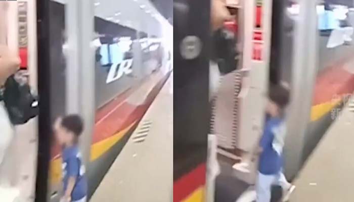 Viral Video: ਪਲਕ ਝਪਕਦਿਆਂ ਹੀ ਟਰੇਨ ਅਤੇ ਪਲੇਟਫਾਰਮ ਵਿਚਕਾਰ ਡਿੱਗਿਆ ਬੱਚਾ, ਦਿਲ ਦਹਿਲਾ ਦੇਣ ਵਾਲੀ ਵੀਡੀਓ ਵਾਇਰਲ।
